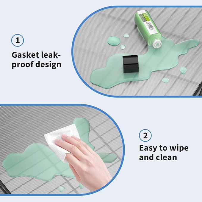 Small 4 Tier Shelves Storage Wire Shelving Unit Metal Shelf Adjustable Organizers Storage Shelving with Wheels for Bathroom Laundry Room Kitchen Pantry12”D x 18”W x 44.8”H Black