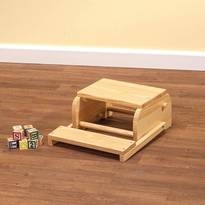 Custom 2-in-1 Children's Step Stool and Chair, Customized with Kid’s Name, Ocean Design