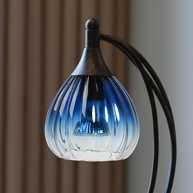 Candle Warmer Lamp with Timer Dimmer - Electric Candle Warmer Light Wax Warmer for Jar Candles - Candle Lamp Warmer Unique Gifts for Women Mom House Warming Gifts New Home Decor Sapphire Gradient