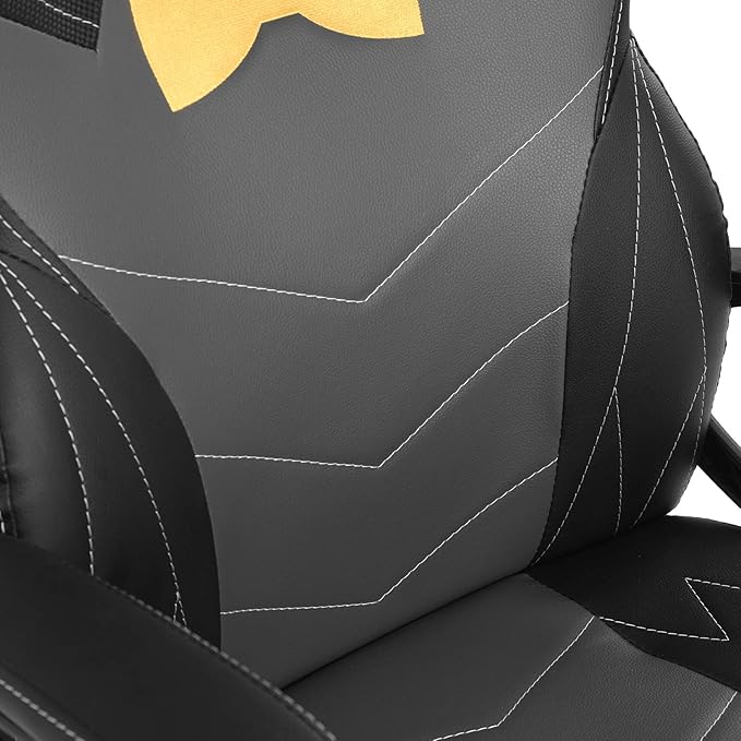 Modern-Depo Ergonomic Gaming Chair for Teenagers Juniors, High Back Swivel Racing Computer Chair, Height Adjustable Gaming Chair, Soft Padded Armrest, Black Grey