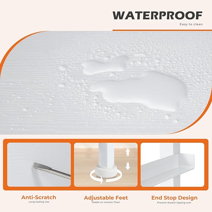 Sweetcrispy Dresser with 9 Drawers for Bedroom, Fabric Dresser Storage Tower, Chest of Drawers Organizer Unit, Storage Cabinet for Hallway, Closets, Steel Frame, Wood Top