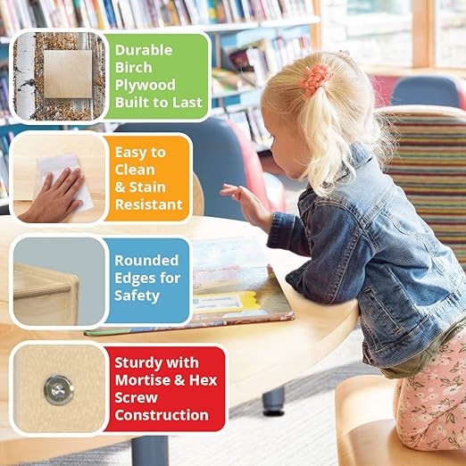 Contender 30-Cubby Montessori Cabinet with Assorted Bins Kids Shelf Organizer Made of Baltic Birch Plywood, Greenguard Gold Certified Storage Box, White