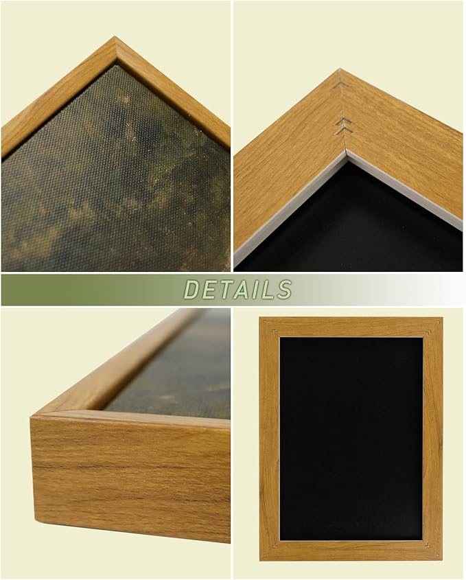 InSimSea Framed Canvas Wall Art Vintage Decor, Classical Oil Painting Canvas Prints Champ fleuri Vintage Wall Art for Home Room Bathroom Decor, 12"x16"