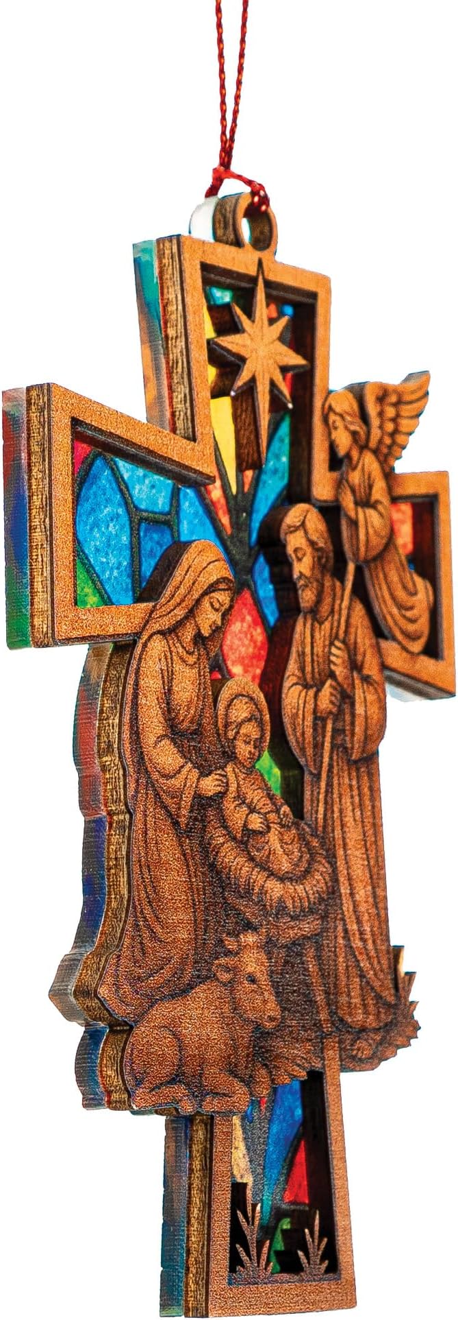 Christmas Cross Ornaments for christmas1 Tree 2025 - Christian Ornaments for Christmass Tree - Christmass Ornament Clearance - Jesus ornamentt for Christmass Trees, Nativity Ornament