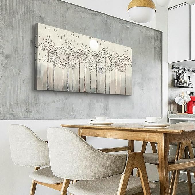 Wapluam Large Canvas Wall Art For Living Room Framed Wall Decorations For Office Bedroom Wall Decor Scenery Abstract Wall Paintings Pictures Artwork Canvas Prints Boho Room Home Decor 24X48 in