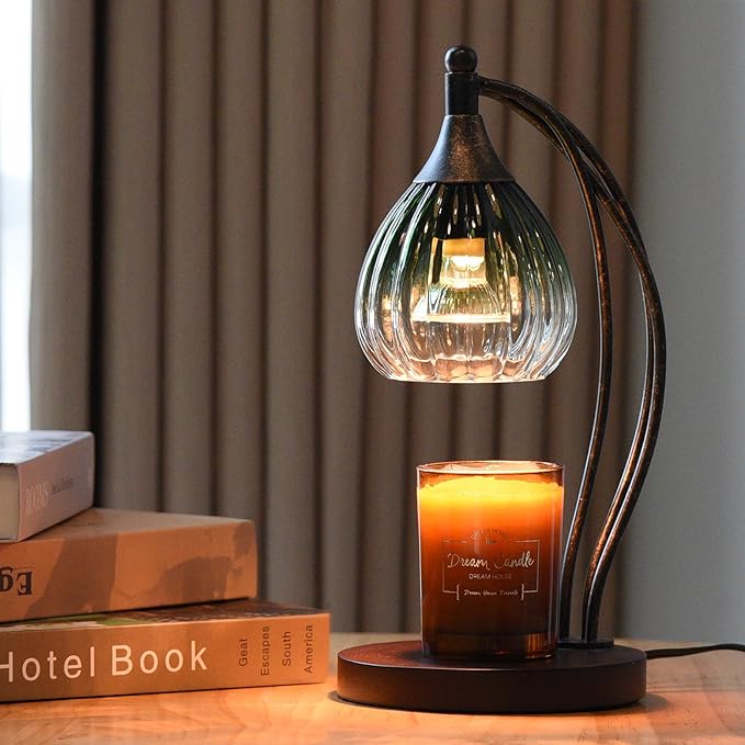 Candle Warmer Lamp with Timer and Dimmer - Electric Melter for Scented Jar Candles - Housewarming, New Home Decor, Valentine's Day Gifts for Her