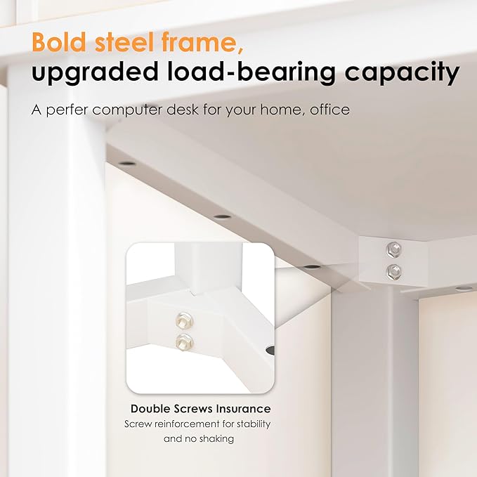 Need Computer Desk - 31.5 Inch Office Writing Work Study Kids Student Teacher Home Bedroom Table for Small Space, White