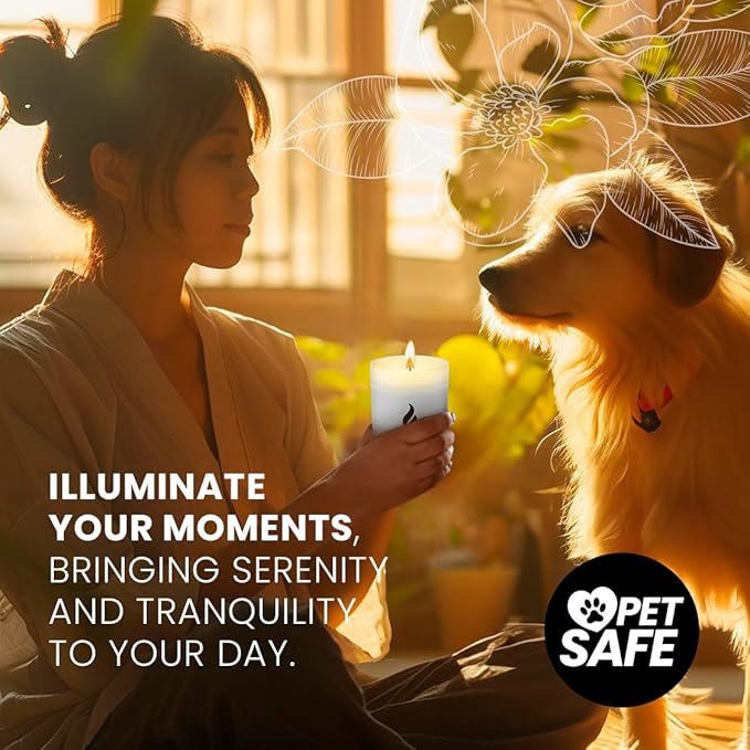 Natur IX Cleansing Scented Candles for Home | Sage & Palo Santo | Natural Non Toxic Soy Candles with Essential Oils | 50 H Long Burning | (Calm | Lavender, Basil & Jasmine)