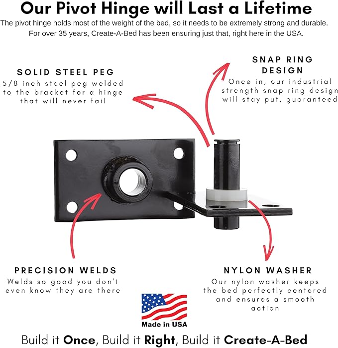 Create-A-Bed Twin Size Deluxe Murphy Bed Kit, Vertical