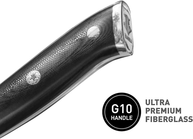 KANKA 5 Inch Utility Kitchen Knife – German Stainless Steel Professional Cutlery with Premium Fiberglass Handle, Razor Sharp Blade for Cutting, Slicing, Carving, Peeling, Fruit & Meat