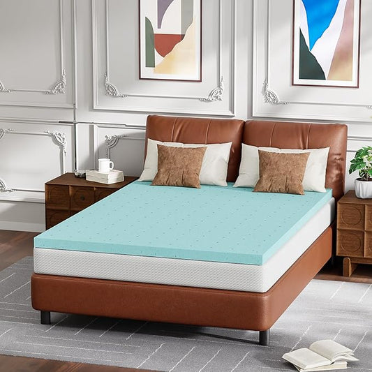 FDW 5 inch Full Mattress Gel Memory Foam Mattress for Cool Sleep,Medium Firm,with 2 Inch Gel Memory Foam Topper Set/,Pressure Relief,CertiPUR-US Certified (Full)