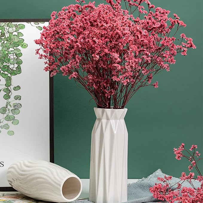 Ceramic Vase Decor for Pampas Grass Flowers Vases for Modern Home Decor, Yellow Tall Vase for Living Room Bedroom Bathroom Kitchen Office Wedding Table Shelf Farmhouse Minimalist Decor