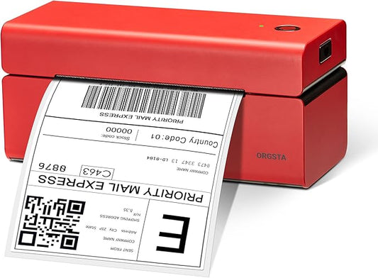 ORGSTA USB Shipping Label Printer - T001 4x6 Thermal Label Printer for Small Business, High Speed Label Printers for Shipping Package, Used for Ebay, Amazon, Shopify, Etsy, USPS, FedEx(USB Only)