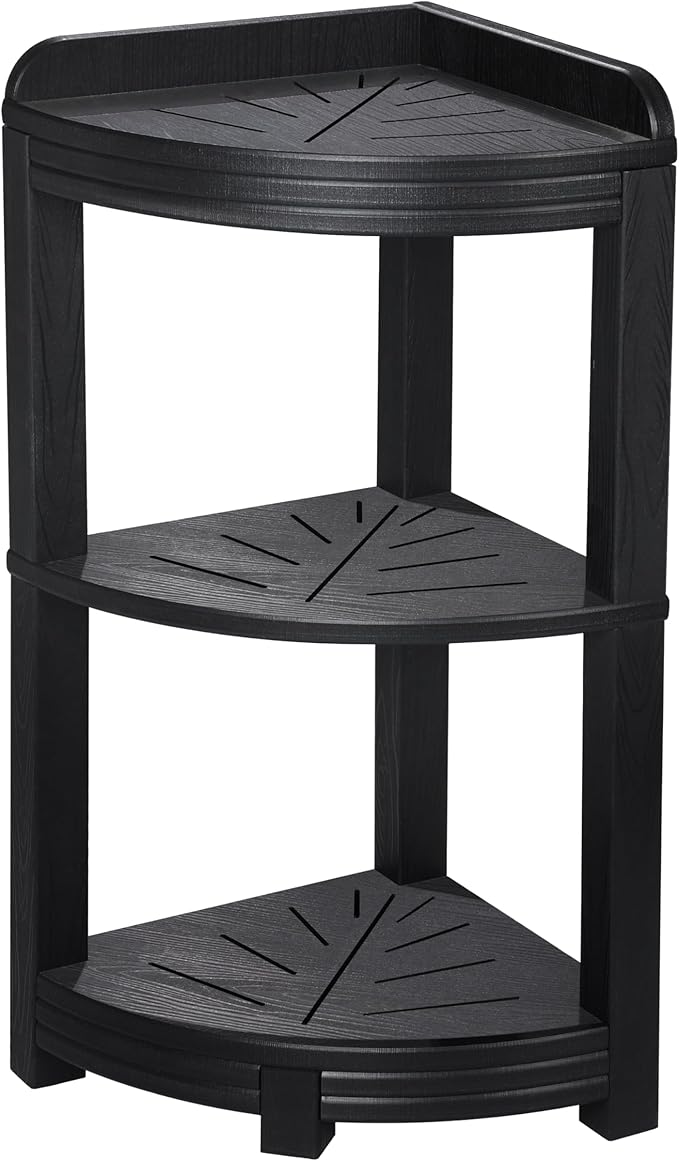 Corner Shower Shelves, Shower Shelf for Inside Shower, Sturdy Shower Organizer Corner, 3-Tier Waterproof Bathroom Storage Shelf for Organizing Toiletries, Space Saving Bathroom Storage