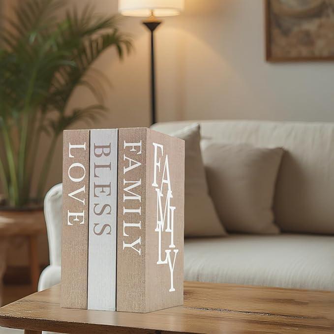 Beautiful Decorative Coffee Table Books for Home Decor,Set of 3 Modern Faux Decorative Boxes for Office/Bookshelf/Mantle Decor,Aesthetic Fake Books for Decoration,Photo Storage and Keepsake Box