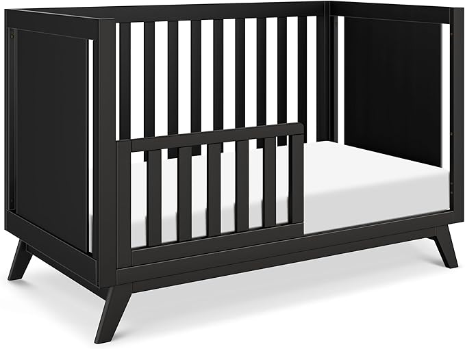 DaVinci Otto 3-in-1 Convertible Crib in Ebony, GREENGUARD Gold Certified