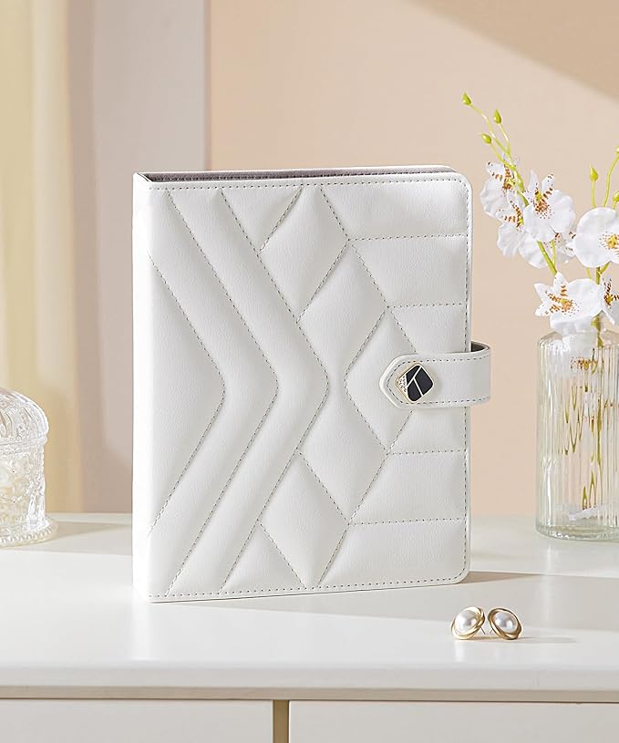 Homde Women Travel Jewelry Box: Traveling Organizer for Ring Necklace Bracelet - Storage Book with Plastic Pouches for Friend Sister Mother