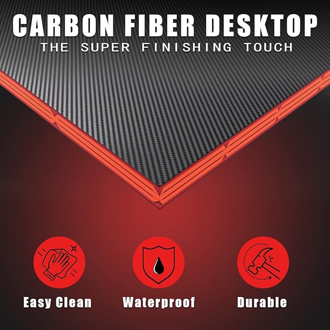 Homall L Shaped Gaming Desk Computer Corner Desk PC Gaming Desk Table with Large Monitor Riser Stand for Home Office Sturdy Writing Workstation (Black, 57 Inch)