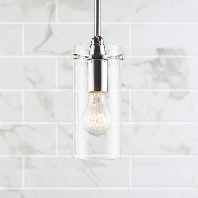 Chrome Pendant Lights Kitchen Island - Small Clear Glass Pendant Light Fixture