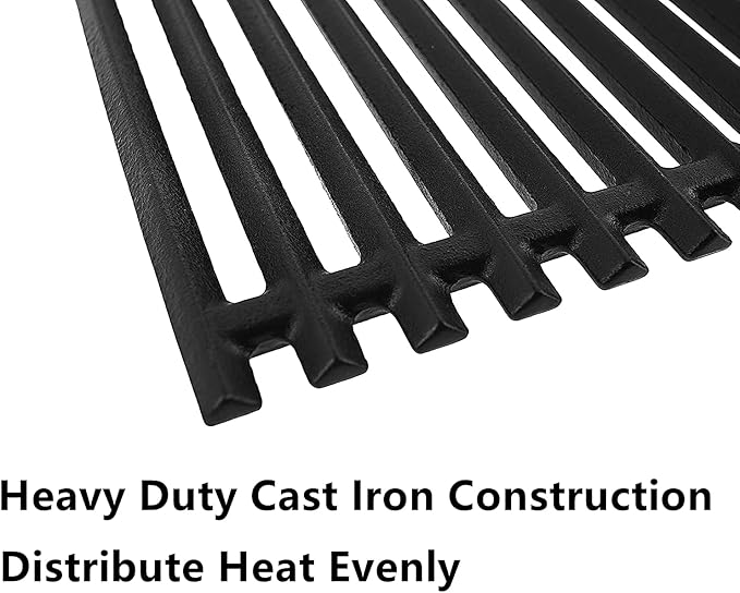 BBQ-PLUS Cooking Grates for Charbroil Commercial Infrared 463355220 463364824 463242515 466242515 463242516 463243016 466242516 466242616 463346017 17’’ Cast Iron Grill Grid Parts for G466-0025-W1A
