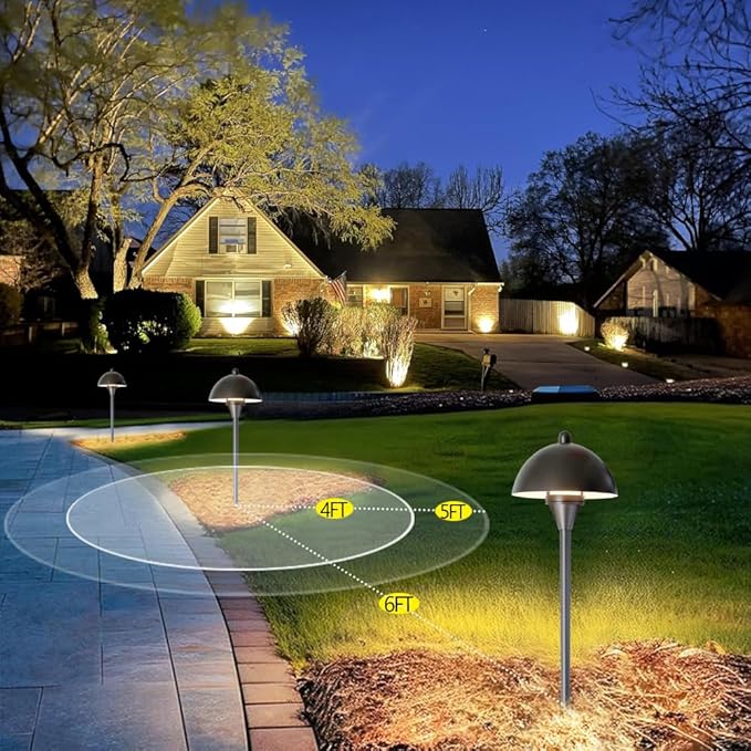 Arrownine Low Voltage Pathway Lights,Replaceable Path Lights G4 LED Outdoor Landscape Lighting Driveway Walkway Garden Yard Light Oil Rubbed Bronze Warm White Pack of 2