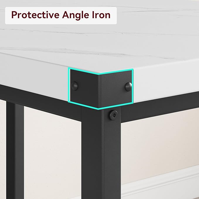 Dining Table Set for 4, Dining Room Table Set with 2 Upholstered Benches, Small Kitchen Table Set, 3 Piece Farmhouse Rectangular Dining Room Table Set, Space Saving Dining Table for Apartment