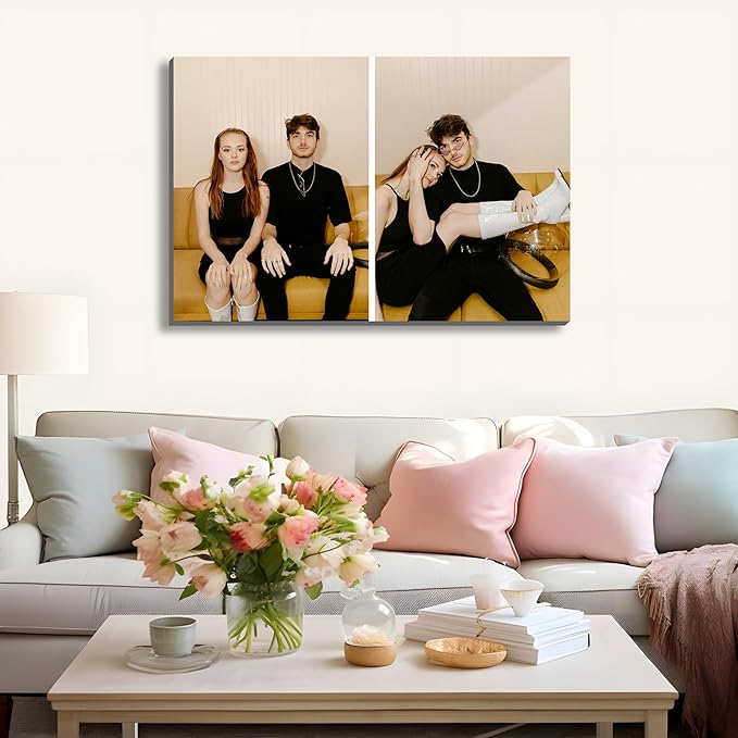 MAZUKO Personalized Custom Canvas Prints - Photo On Canvas Picture Gifts Photo Prints Canvas Personalized Wall Art Ideal for Home Decor (S2)