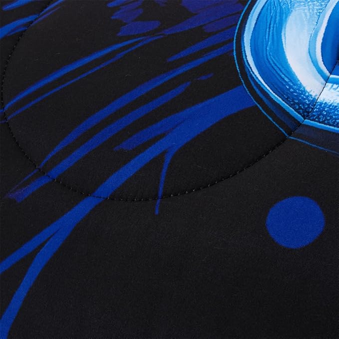 NTBED Game Console Comforter Set for Boys Girls Kids Tie Dye GamingLightweight Microfiber Gamer Bedding Sets (Blue Green, Full 5Pcs)