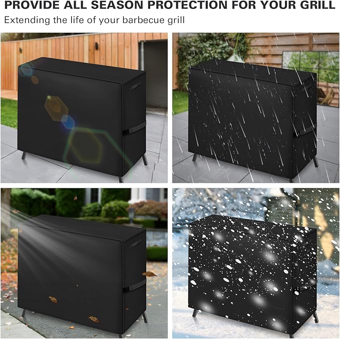 Grill Cover Fits for Blackstone 1555 Tailgater Gas Grill and Griddle Combo, 600D Heavy Duty BBQ Waterproof Flat Top Gas Outdoor Griddle Cover