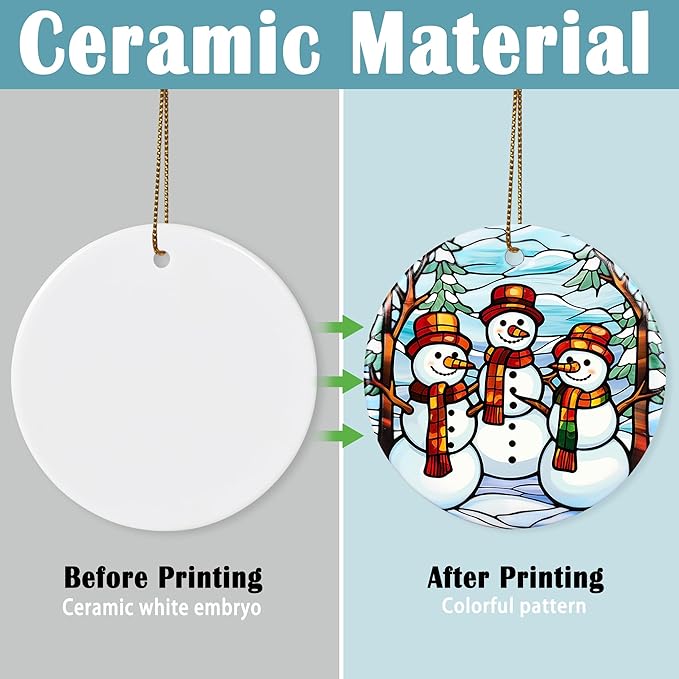 Christmas Ornament, Snowman Ornament, Christmas Decorations for Tree, Heirloom Keepsake, Gift Idea