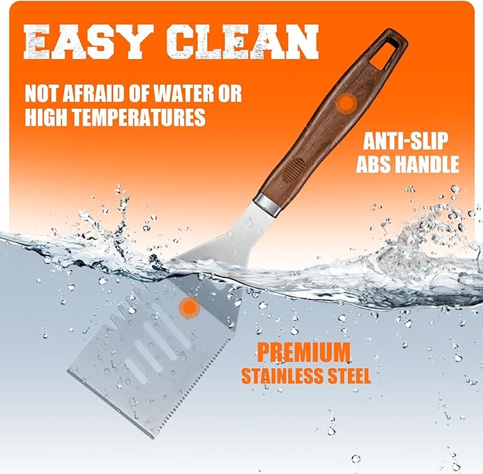 PURPLEBIRD 31PCS Grill Set for Outdoor Grill - Grilling Gift for Men & Dad, Heavy Duty Stainless BBQ Tools Kit for Camping, Grilling Utensils Set with Cleaner Brush, Thermometer, Storage Bag, BBQ Mat