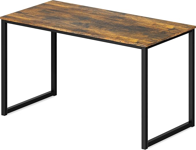 SHW Mission 40-Inch Home Office Computer Desk, Rustic Brown