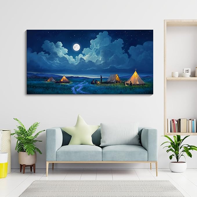 YDYSUNE Landscape Wall Art - Nature Artwork for Walls - Scenery Canvas Wall Art - Forest Painting for Living Room - Rustic Farmhouse Decor - Wall Pictures for Bedroom 24×48IN