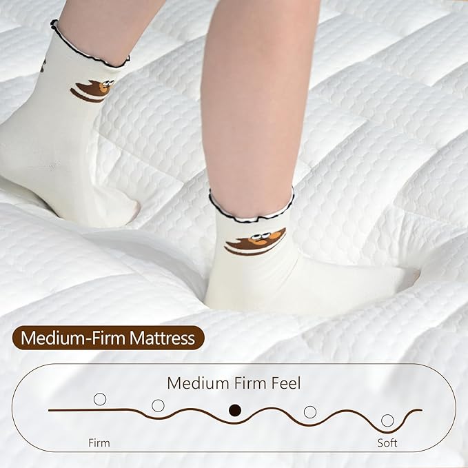 Queen Size Mattress 12 Inch - Premium Hybrid Mattress in a Box for Back & Lumbar Support, Individual Pocket Spring Bed, 366 Night Trial,CertiPUR-US Certified