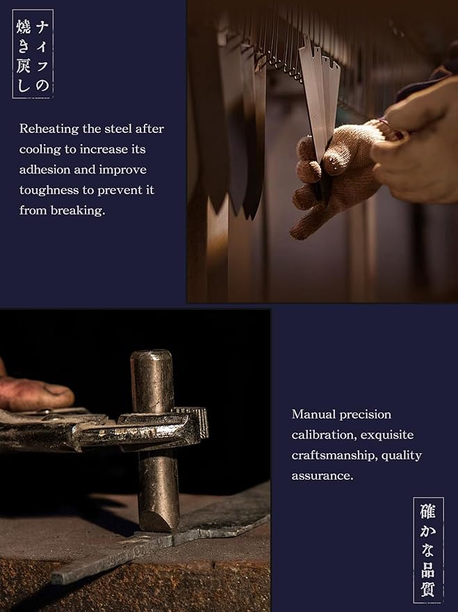 8 Inch Japanese Gyuto Chef Knife, 9 Layers 10Cr15CoMoV High Carbon Steel Kitchen Knife, Professional Hand Forged Cooking Knife with Ergonomic Rosewood Handle