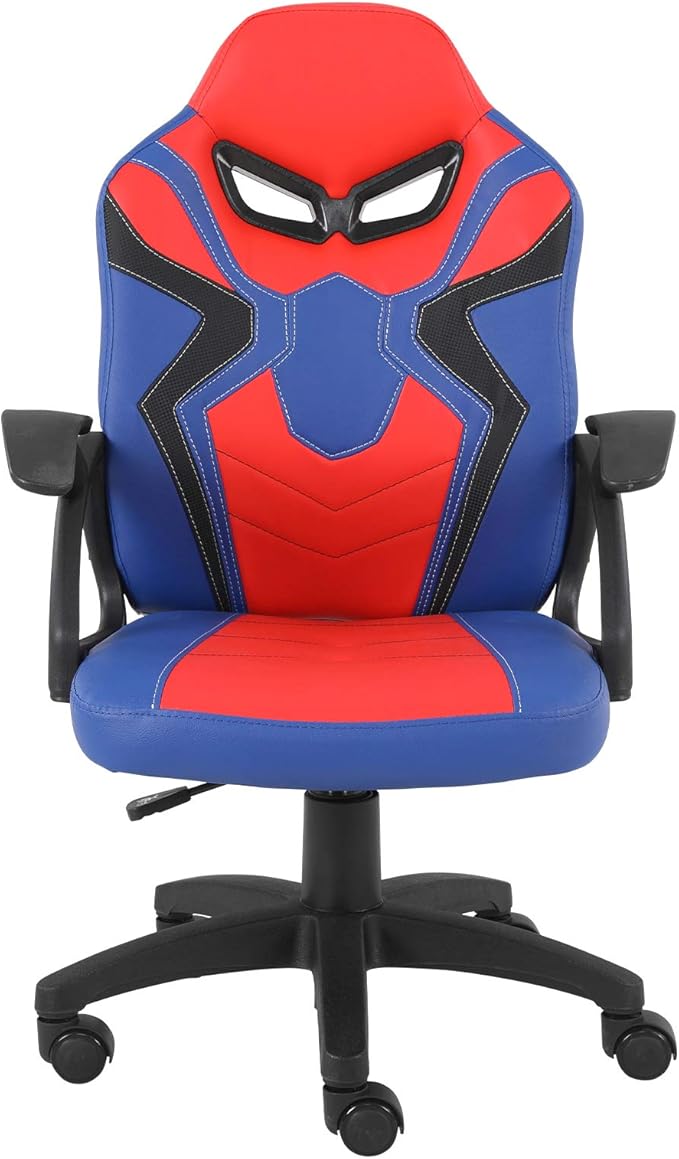 Modern-Depo Gaming Chair for Teenagers Juniors, High Back Ergonomic Swivel Racing Computer Chair, Height Adjustable Students Computer Chair, Blue