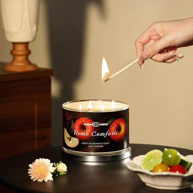 4-Wick Scented Candle - 18oz Soy Wax Blend Candle Over 50Hrs Long-Lasting Fragrance, Home Decor and Housewarming Gifts, Home Comforts