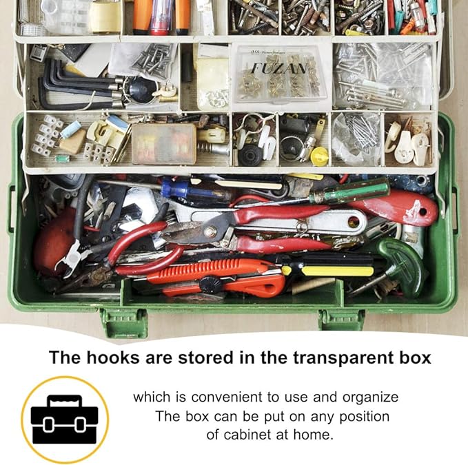 72 pcs Picture Hangers with 10-60lbs, 4 Different Size Picture Hangers, Iron Alloy Nail Hooks, Plaster Picture Hanging Kit on Wooden/Drywall Hanging Hardware for Clock, Mirror, Jewelry