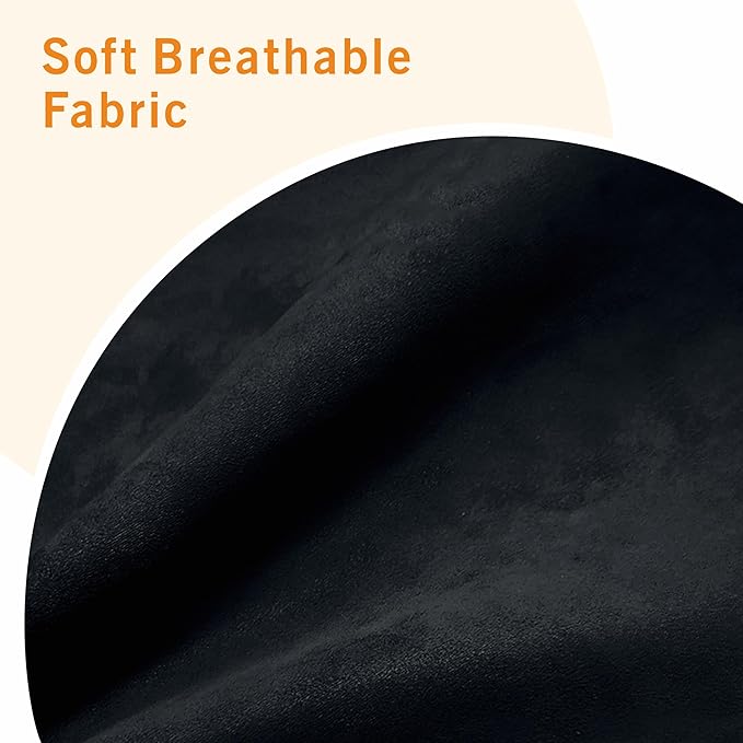 Sectional Sofa Couches for Living Room - Black 3 Seat L-Shaped Couch with Storage Ottoman, Comfy Velvet Convertible Sectionals Sofas with Chaise for Apartment, Office, Small Space