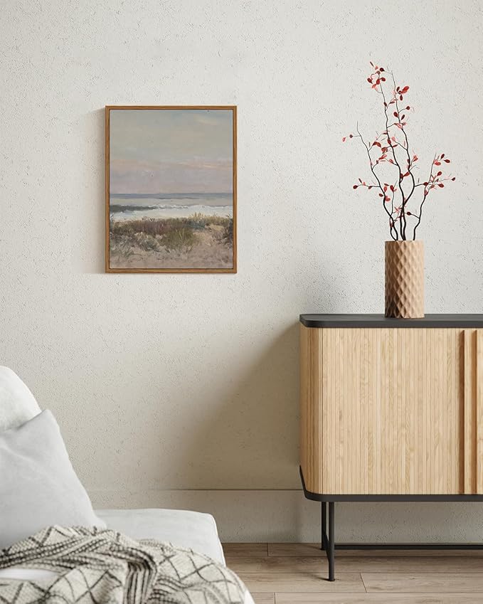 InSimSea Framed Wall Art for Living Room Decor Classical Coastal Scenery Bathroom Pictures Wall Decorations Farmhouse Kitchen Office Bathroom Art Wall Decor 11x14in