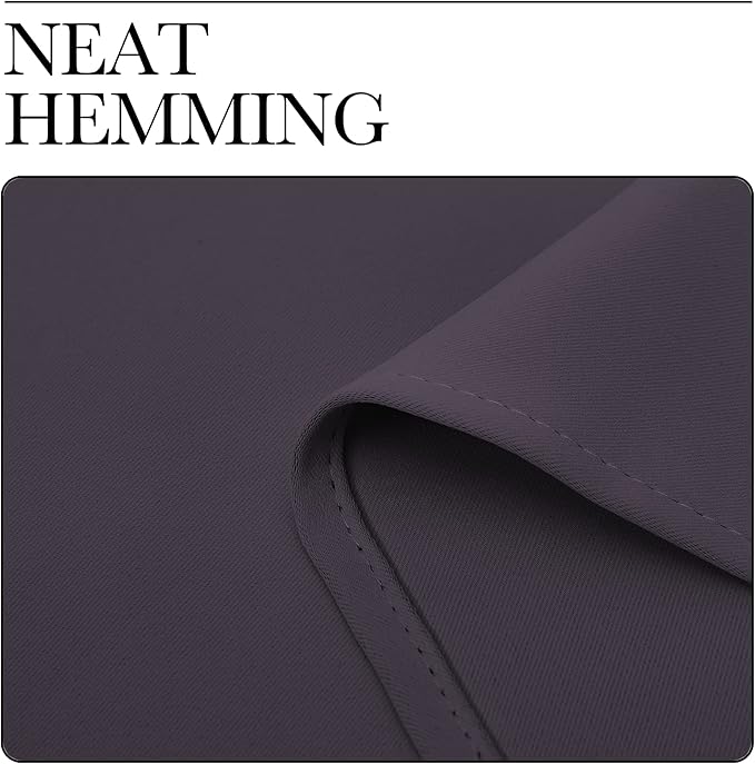 NICETOWN Greyish Purple Blackout Curtains 96 inches Length for Living Room, 2 Panels, 55" Wide, Thermal Insulated Long Drapes for Large Window