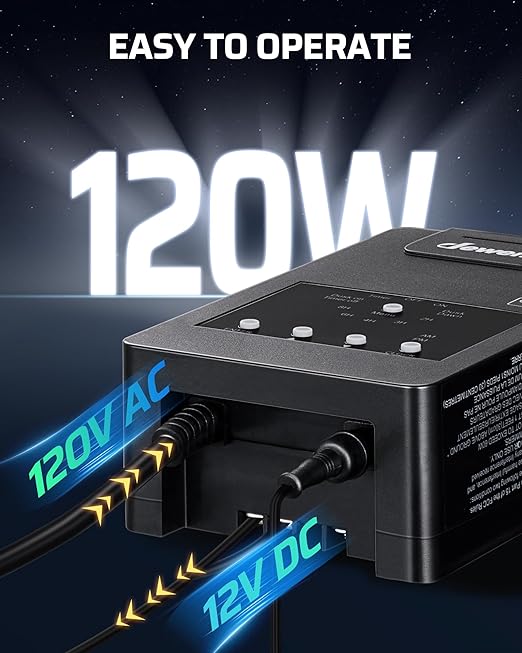 DEWENWILS 120W Low Voltage Landscape Transformer with Remote Control, 120V AC to 12V DC, Low Voltage Transformers with Photocell & Timer, Landscape Lighting Transformer for Garden Light Spotlight