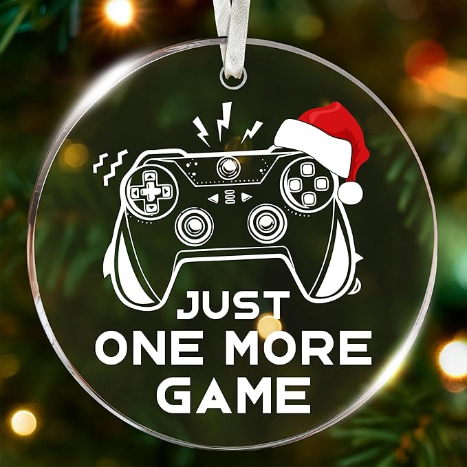 Gamer Ornaments for Christmas Tree - Video Game Ornaments, Unique Gifts for Gamers, Gaming Ornament, Perfect Game Controller Christmas Ornament, Ideal Present for Gamers