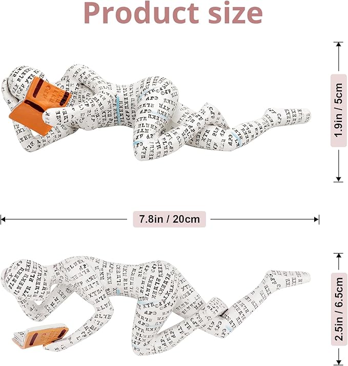 puthiac Small Decor Items for Shelf - Reading Woman Figurine Sculpture Thinker Statue - Modern Abstract Home Decor for Living Room, Office, Bedroom - Elegant and Aesthetic Decoration Statue 03