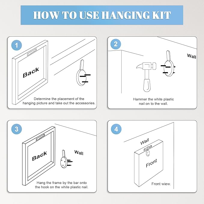 Framed Christmas Pictures Wall Decor,Vintage Pine Tree Prints,Winter Christmas Canvas Wall Art Decoration for Bedroom Bathroom Living Room Rustic Xmas Holiday Gifts (Christmas Tree 10, 11'' X 14')