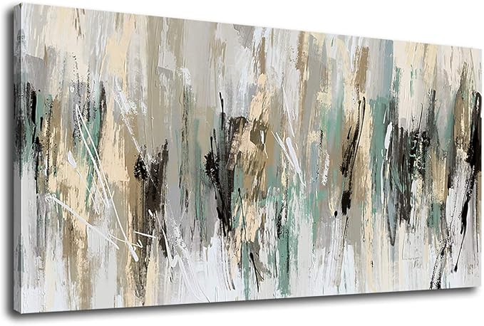 tigeridge Abstract Wall Art Living Room Wall Decor Canvas Art Modern Canvas Pictures Contemporary Abstract Artwork for Bedroom Bathroom Kitchen Office Home Wall Decor Framed Ready to Hang 20" x 40"