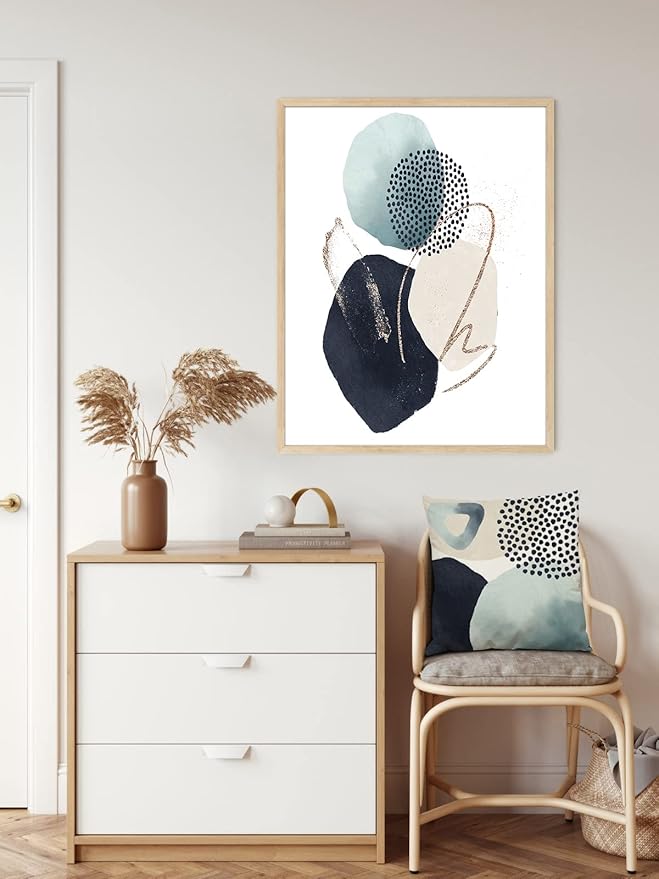 Jartinle Boho Abstract Pillow Covers 18x18 Mid Century Modern Geometric Throw Pillow Covers Minimalist for Couch Home Decor Set of 4