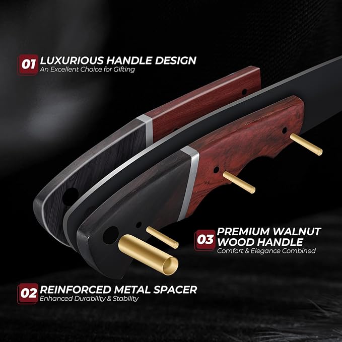 Kitchen Utility Knife From Japan - Small Chef Knife 5 Inch Forged from a Single Piece of High Carbon ATS-34 Steel, Full-Tang Paring Knife with Walnut Handle for Fruit and Vegetable, Ideal Gift