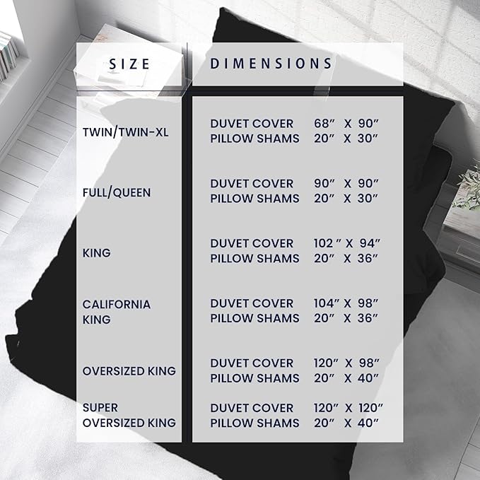 Kotton Culture 1 Pc Queen Size Duvet Cover Only -100% Egyptian Cotton Sateen 600 Thread Count Ultra Soft Premium Durable Comforter Cover Zipper Closure & Corner Ties (Black, Queen/Full 90" X 90")