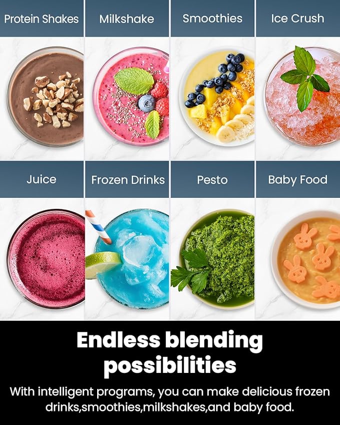 GDOR Blender for Smoothies, 900W Personal Blender with 2 * 24Oz BPA-Free To-Go Cups For Smoothies Milkshakes,and Juices,Healthy Recipe,Black